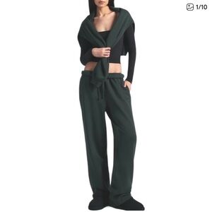 SKIMS Forest Green Straight Leg Pants